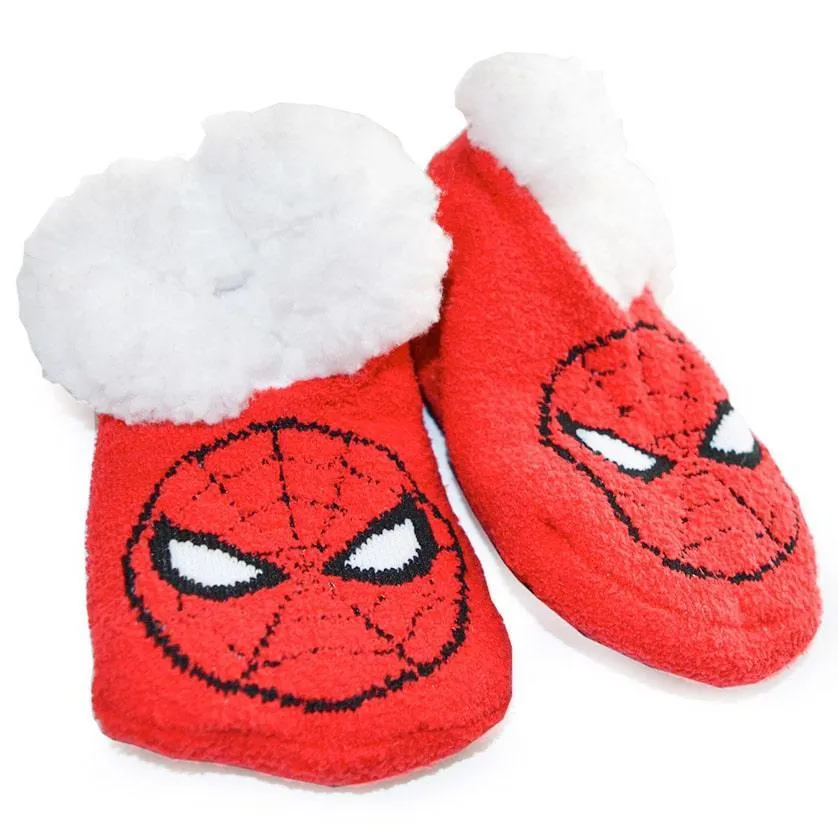 Jellifish Kids Super Hero Non-slip Sherpa Slipper-socks - 1 Pair
