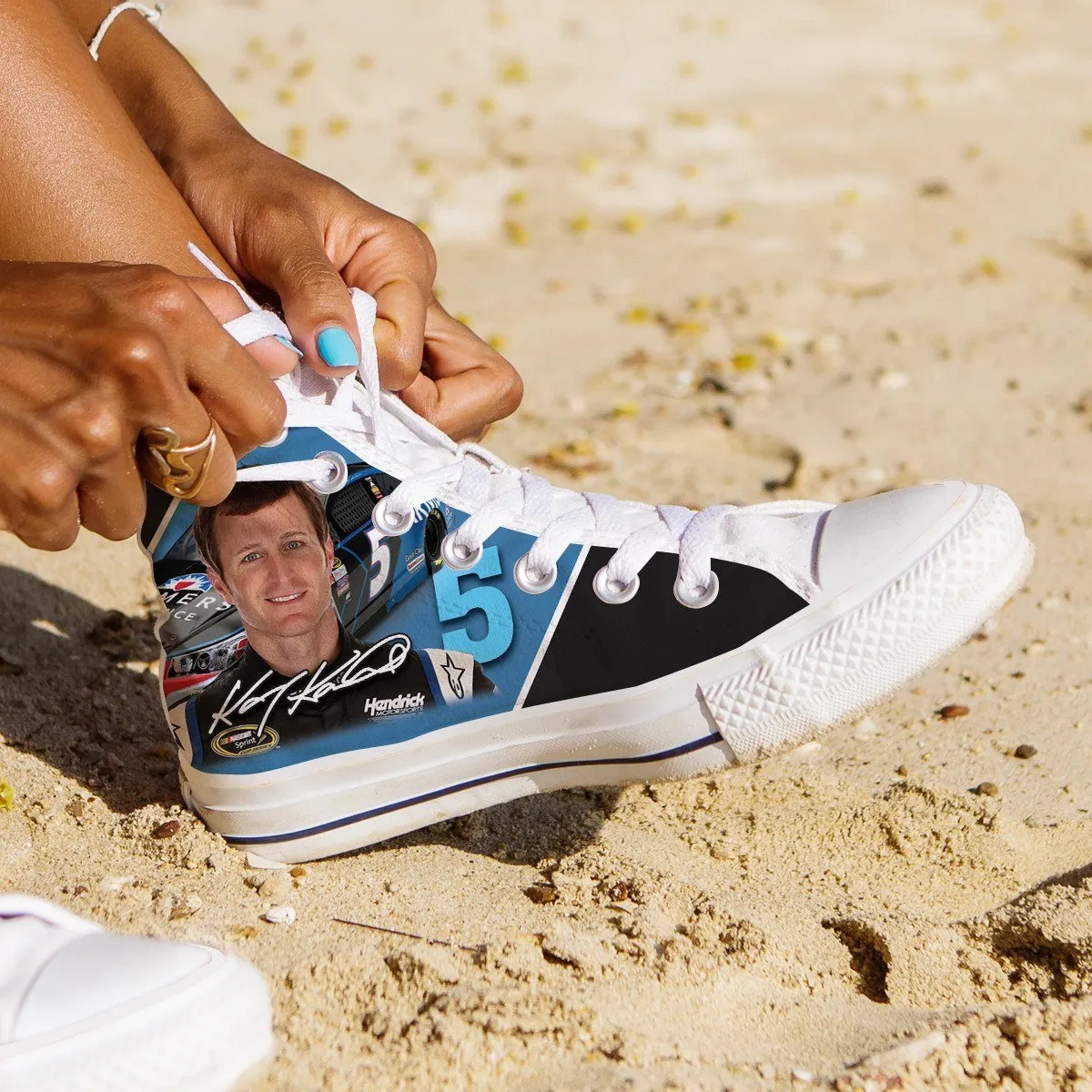 kasey kahne ladies high top sneakers