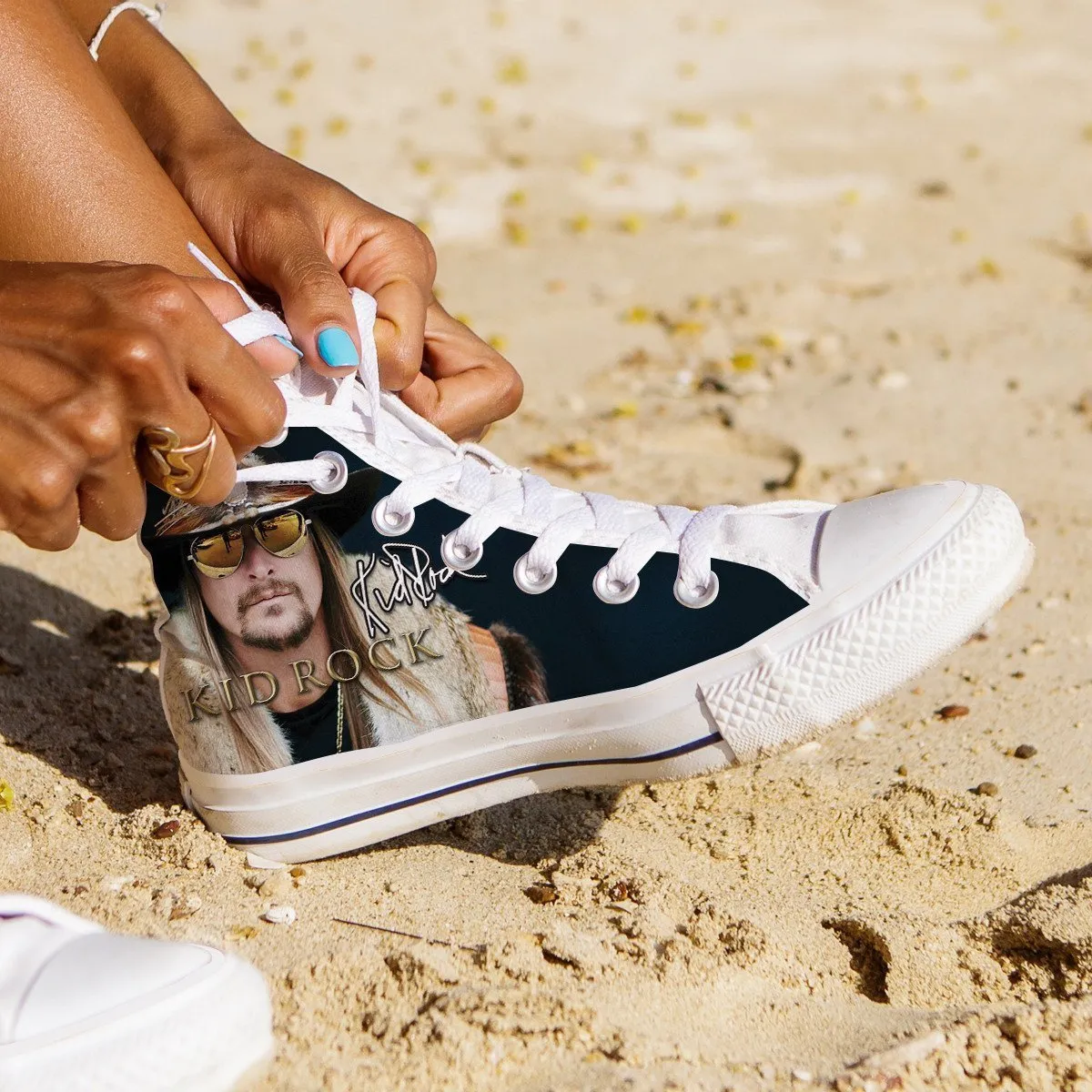 kid rock ladies high top sneakers