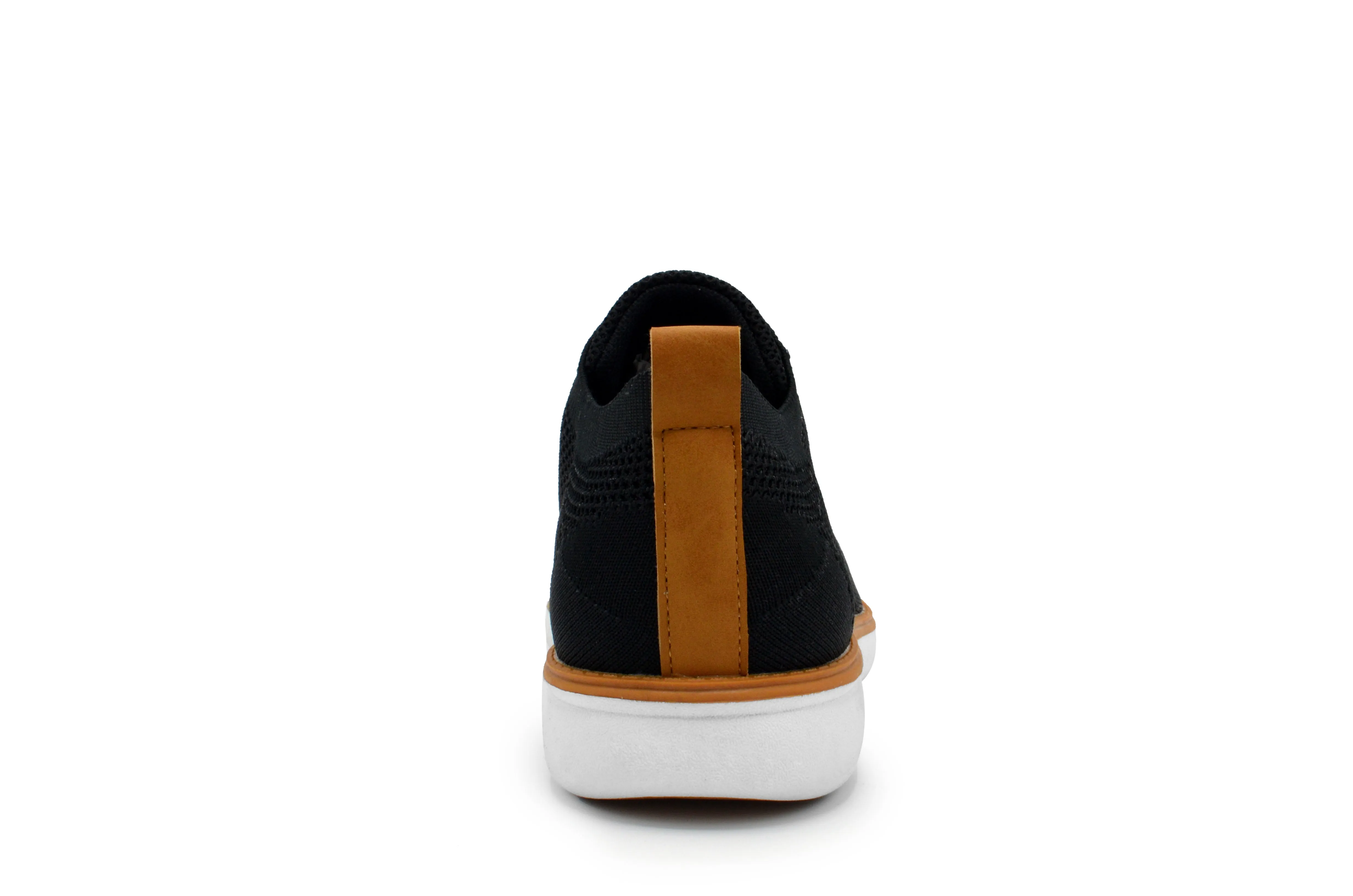 Knit Clapton Wingtip Oxford Shoes - Black
