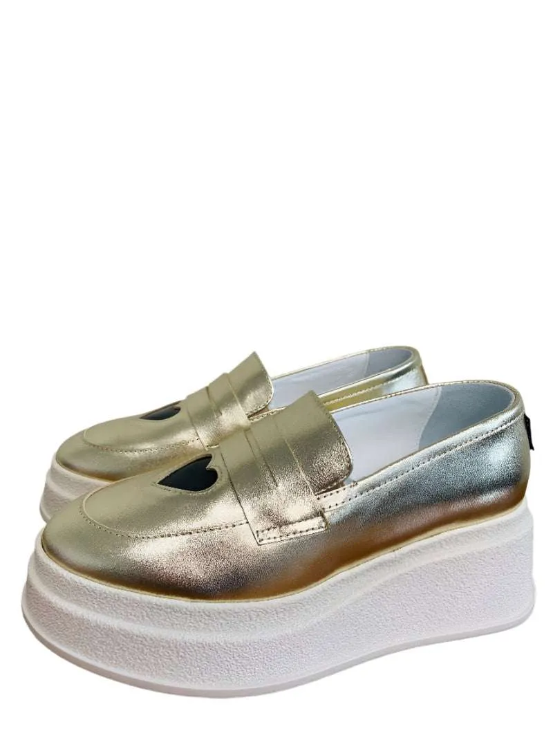 Marco Moreo Platform Gold Loafer |M692JLPL