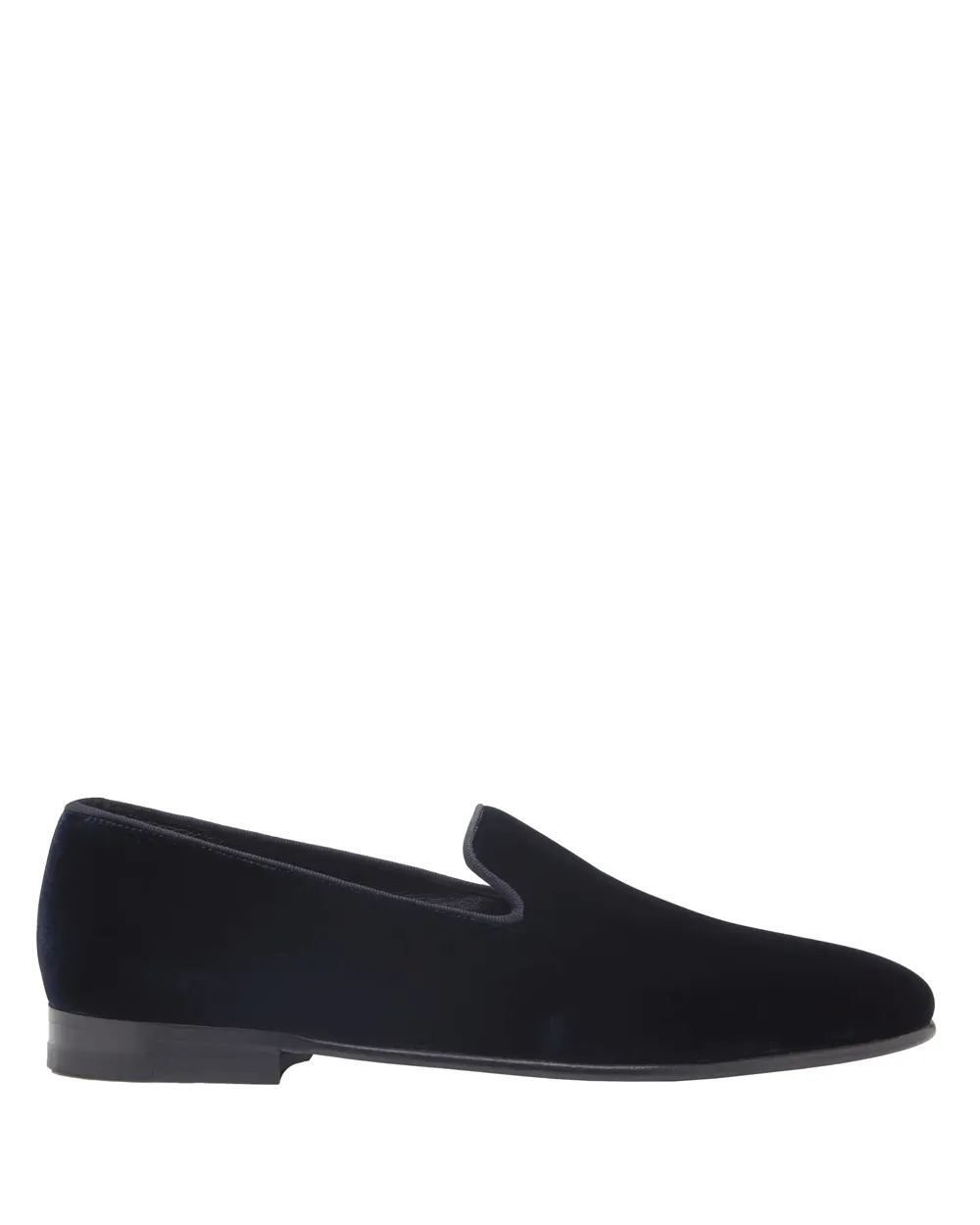 Mario Velvet Loafer in Navy