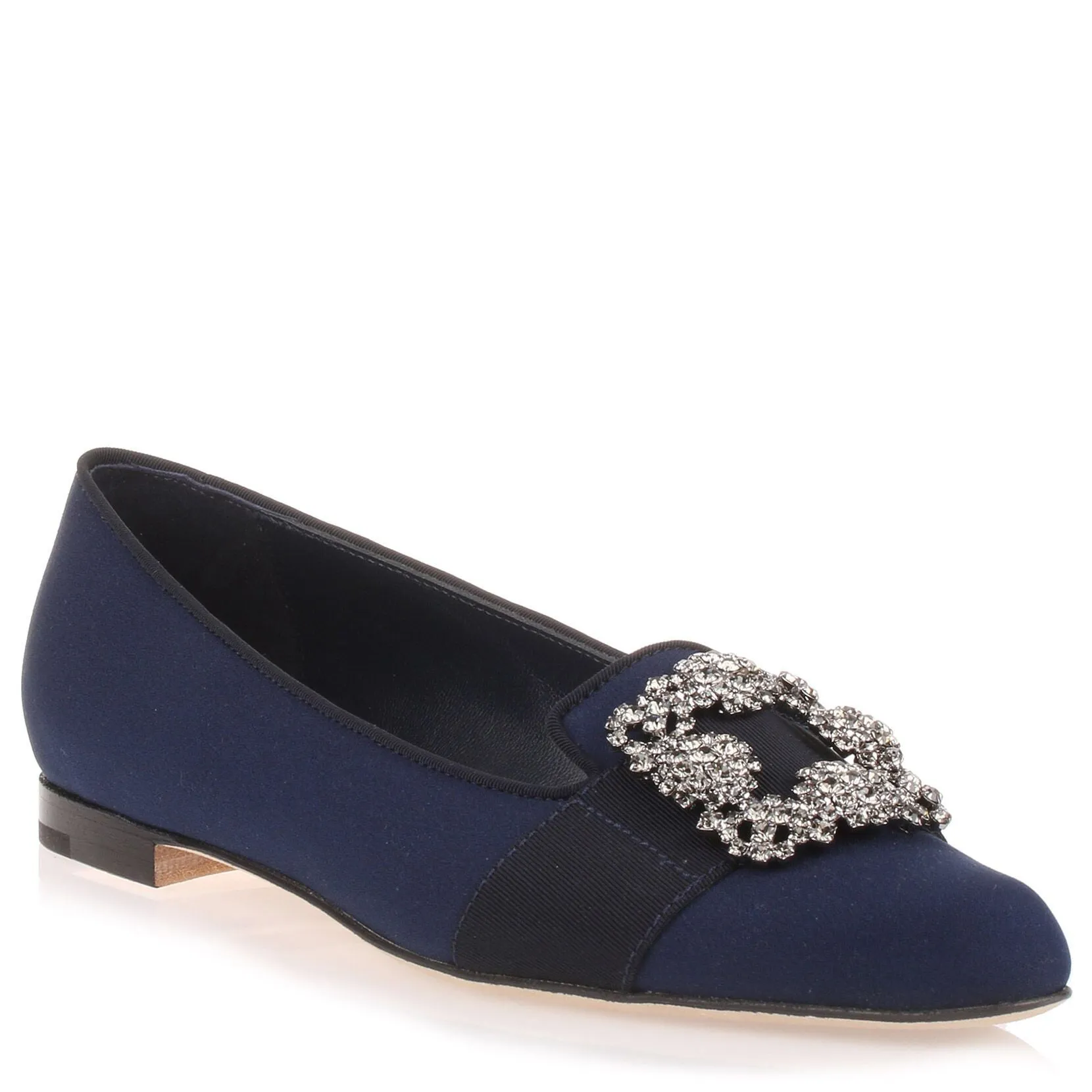 Marria navy embellished slipper