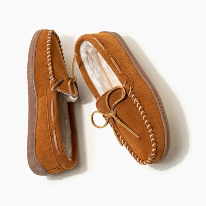 Minnetonka Moccasin Pile Lined Hardsole Slippers