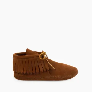 Minnetonka Women's Brown Classic Fringe Softsole Boot