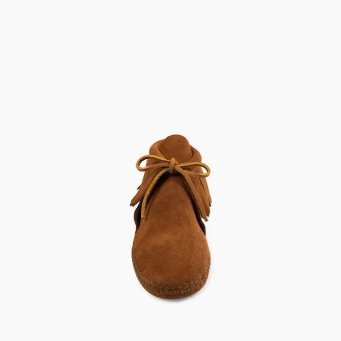 Minnetonka Women's Brown Classic Fringe Softsole Boot