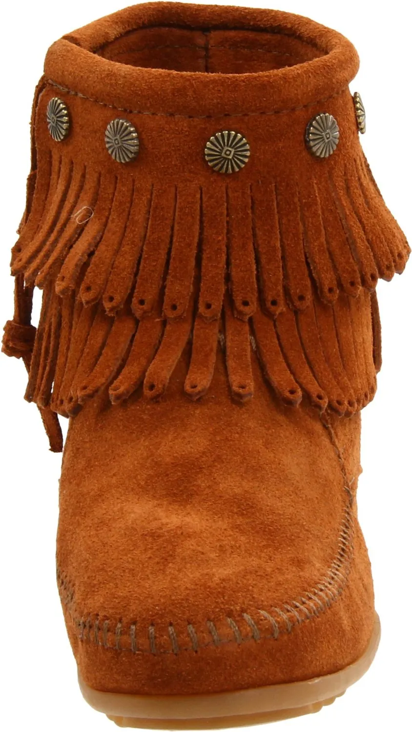 Minnetonka Women's Double-Fringe Side-Zip Boot