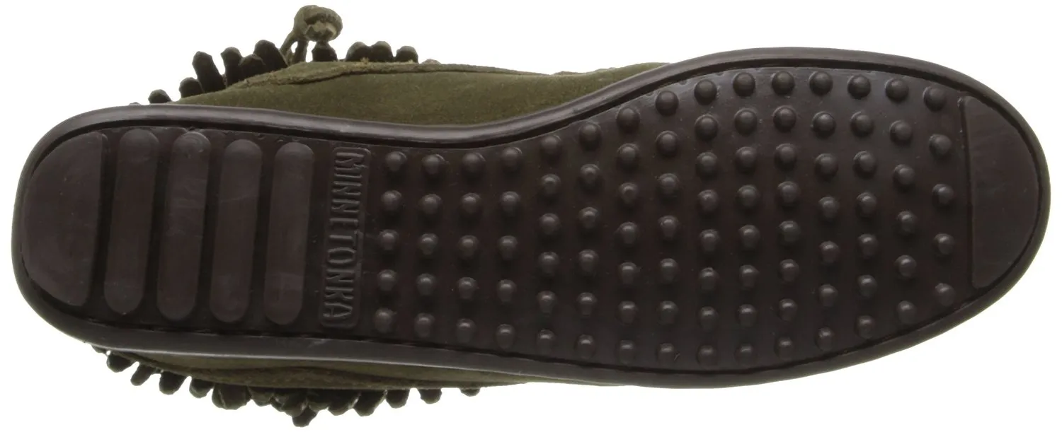 Minnetonka Women's Double-Fringe Side-Zip Boot