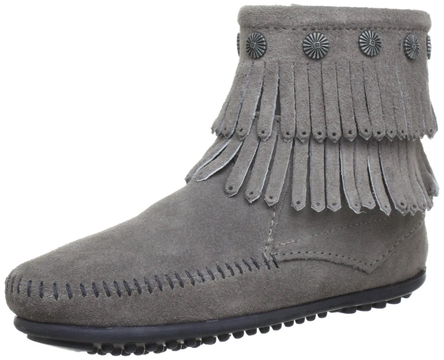 Minnetonka Women's Double-Fringe Side-Zip Boot