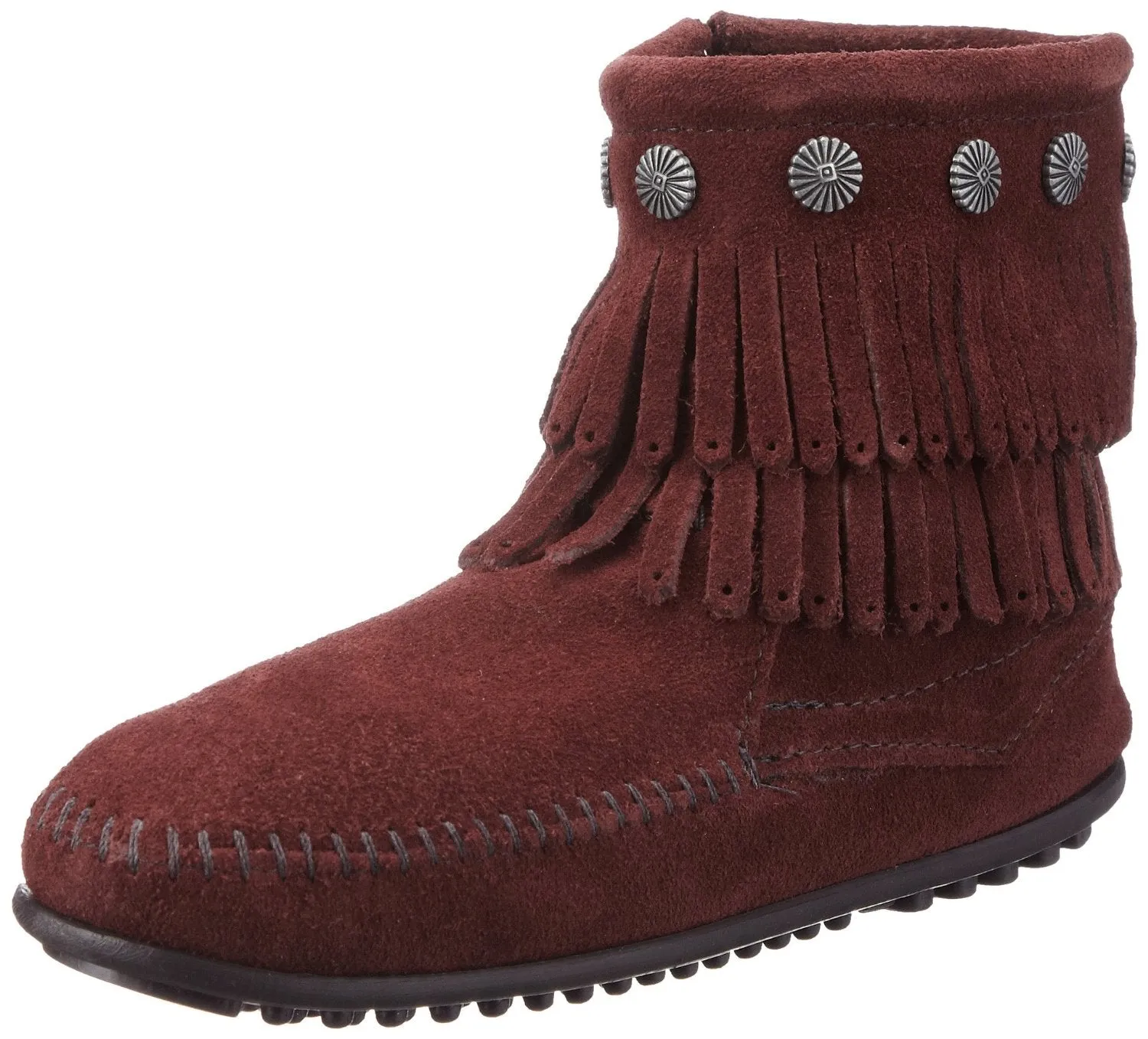 Minnetonka Women's Double-Fringe Side-Zip Boot