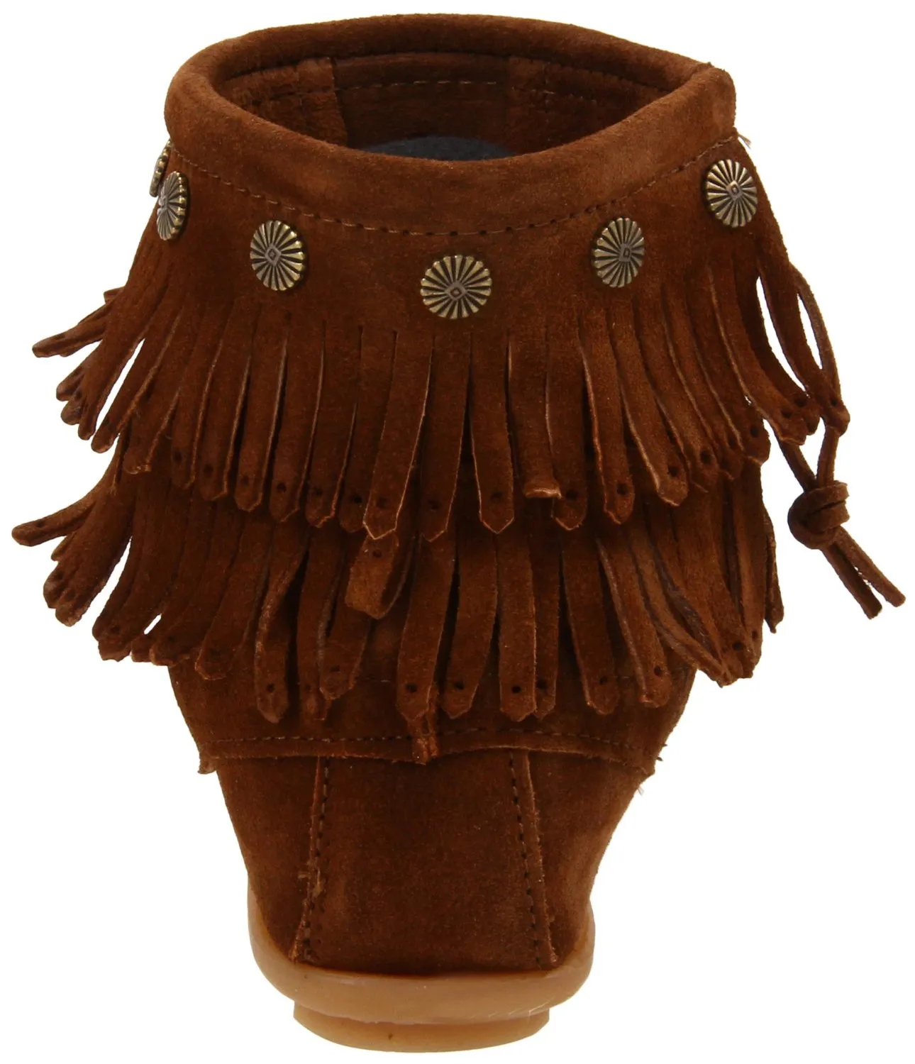 Minnetonka Women's Double-Fringe Side-Zip Boot