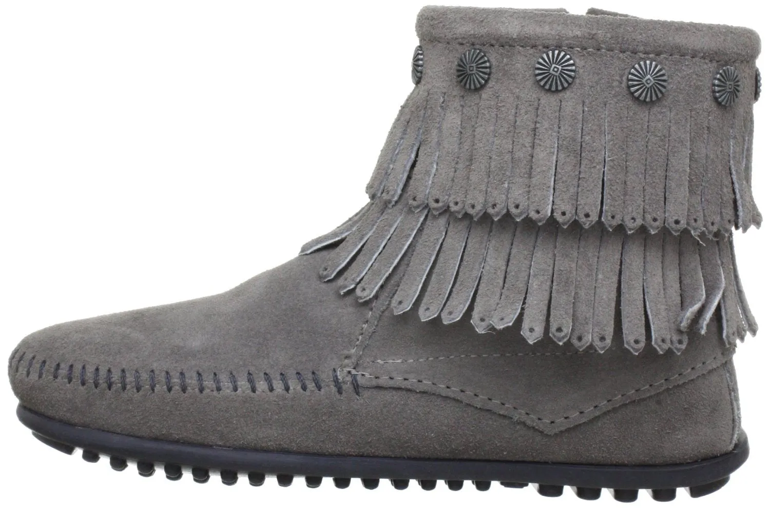 Minnetonka Women's Double-Fringe Side-Zip Boot