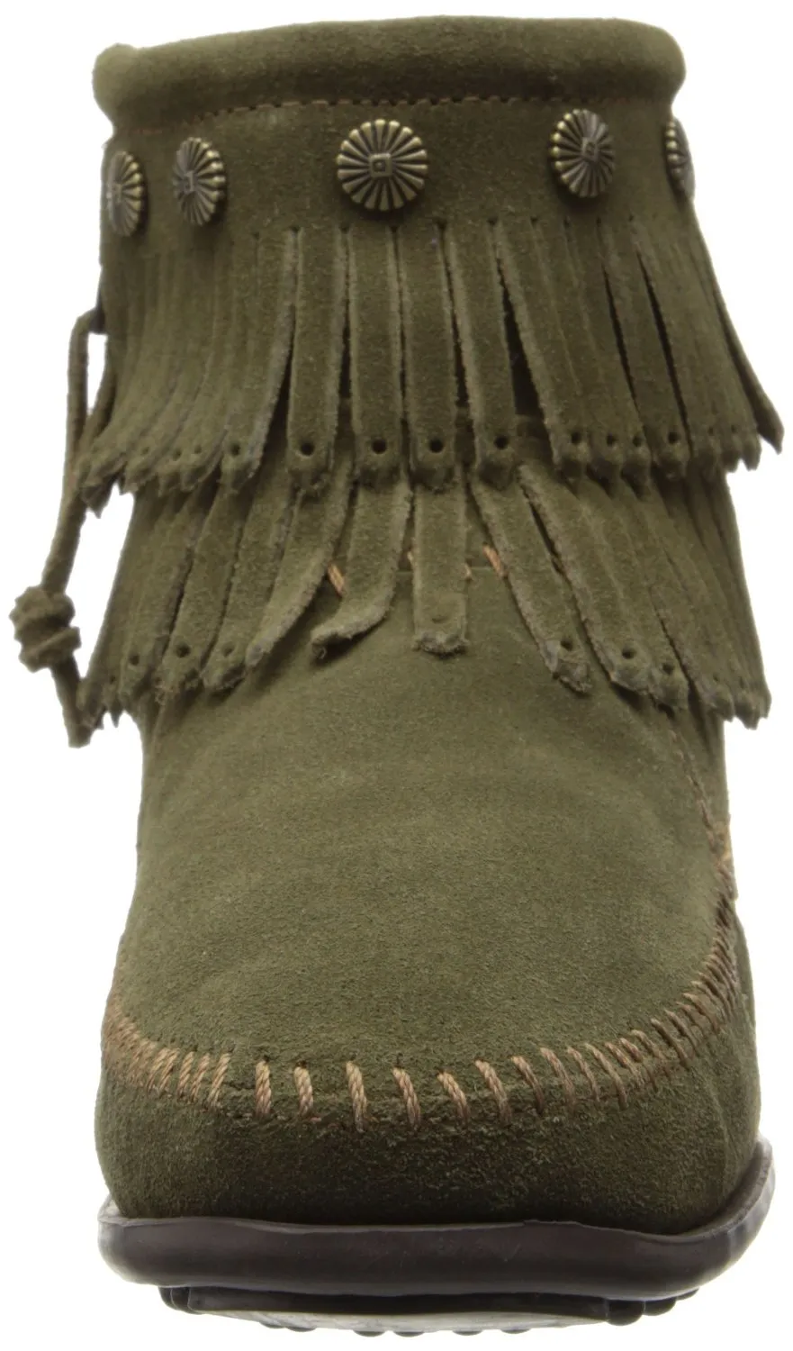 Minnetonka Women's Double-Fringe Side-Zip Boot