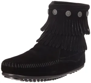 Minnetonka Women's Double-Fringe Side-Zip Boot