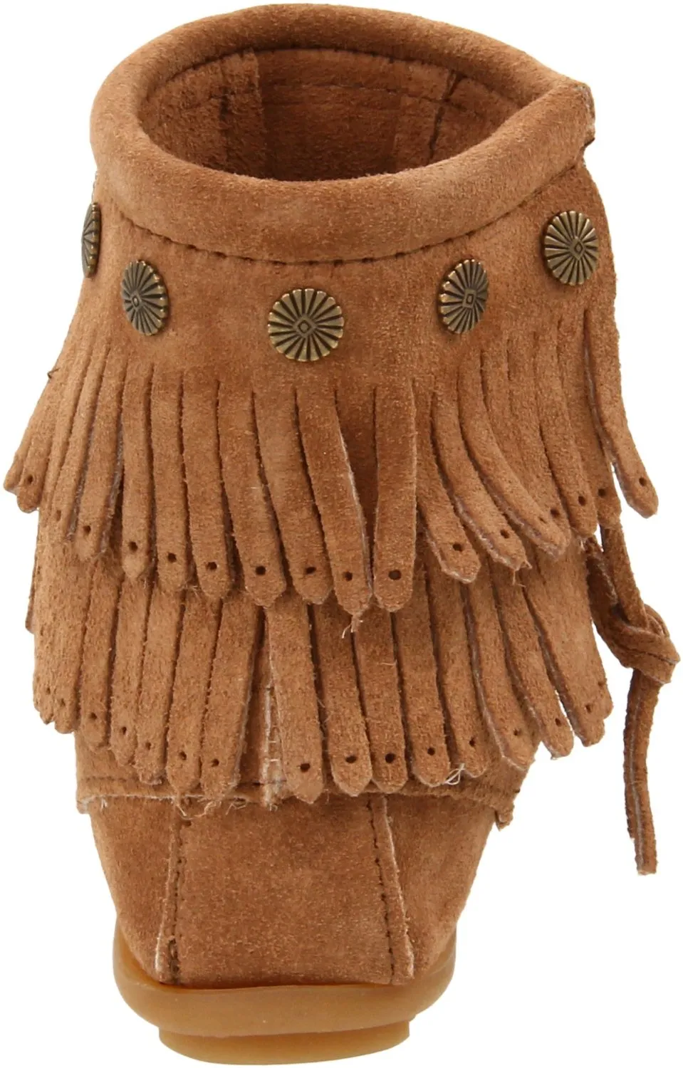 Minnetonka Women's Double-Fringe Side-Zip Boot