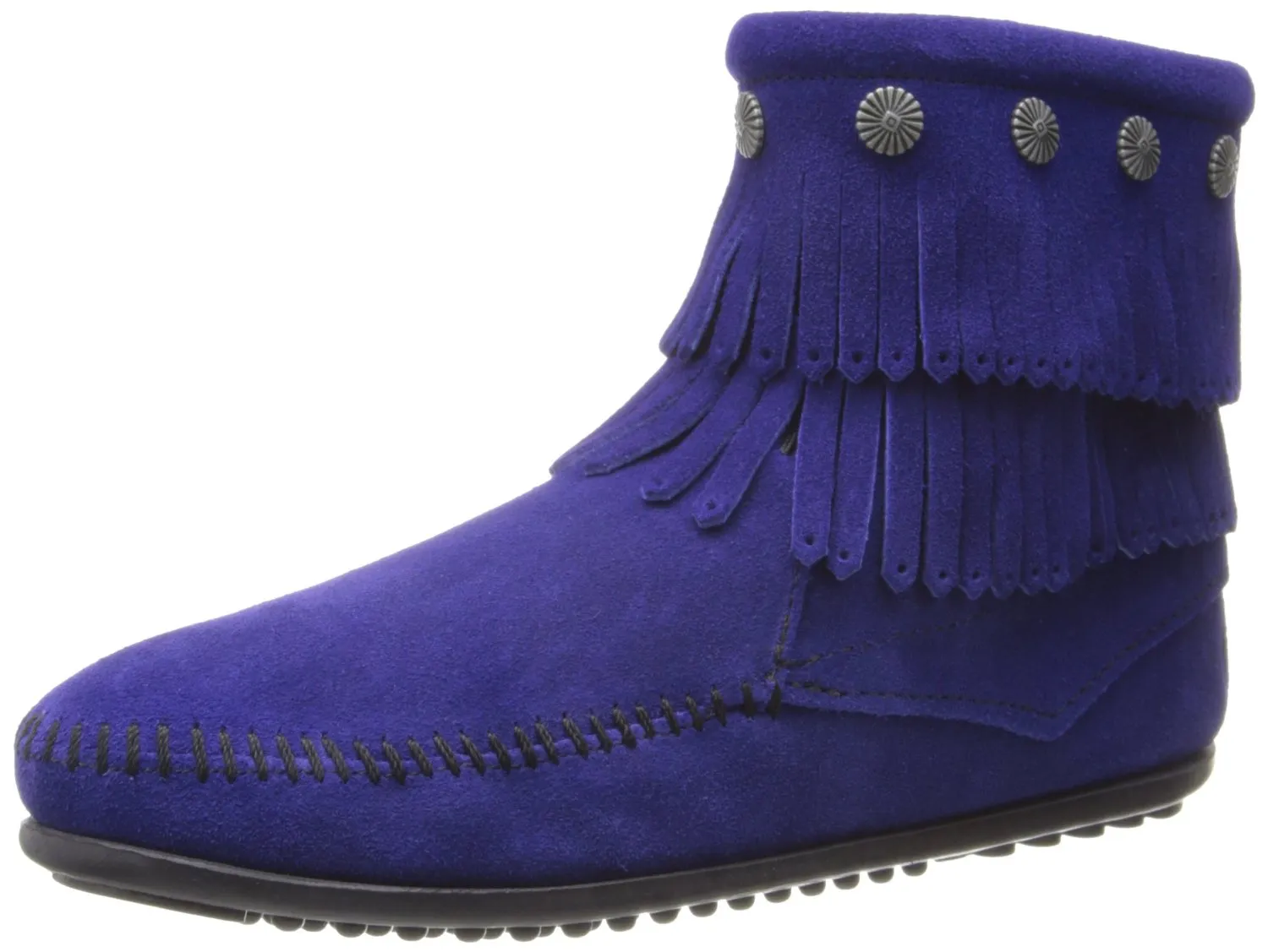 Minnetonka Women's Double-Fringe Side-Zip Boot