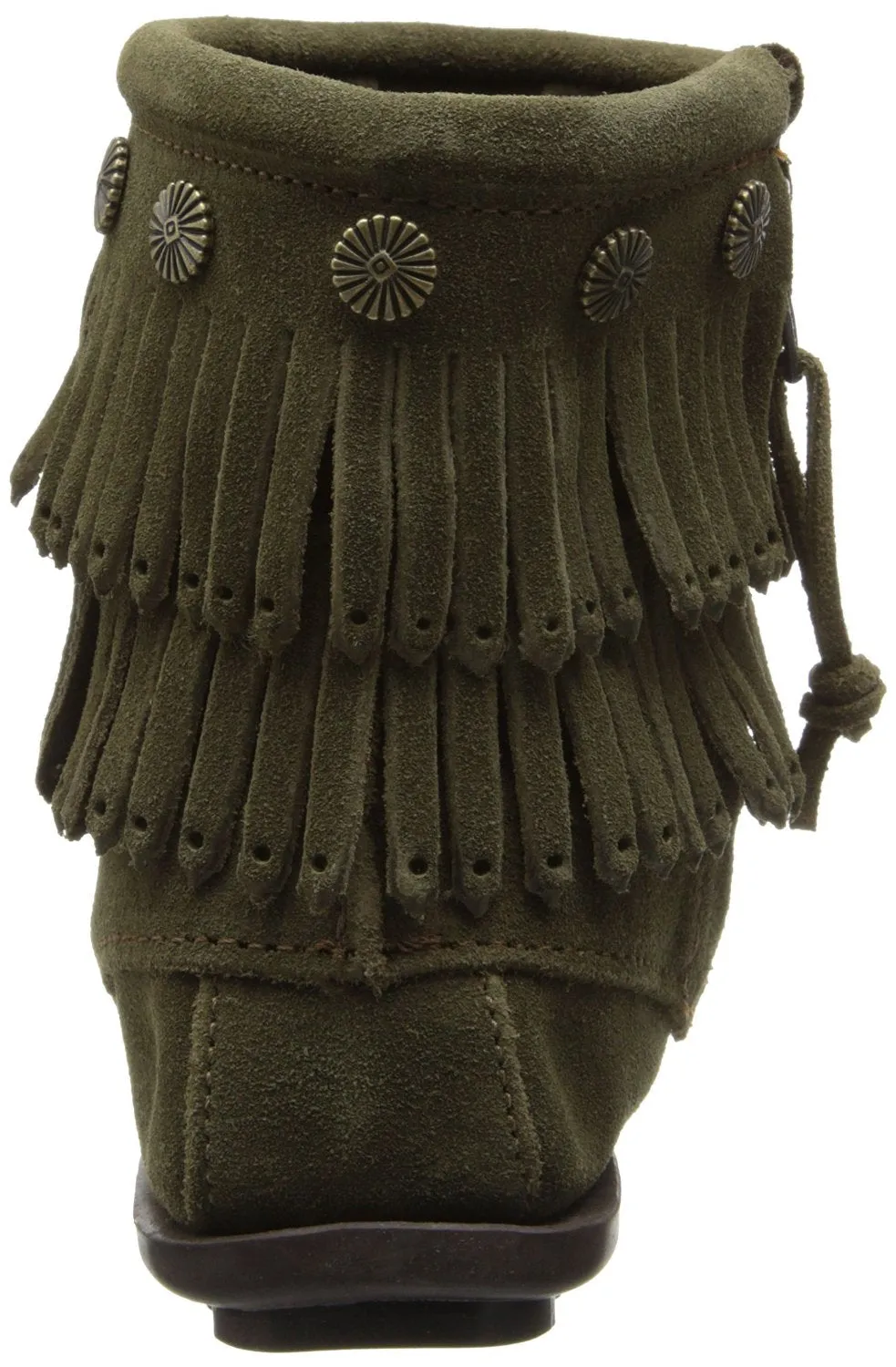 Minnetonka Women's Double-Fringe Side-Zip Boot