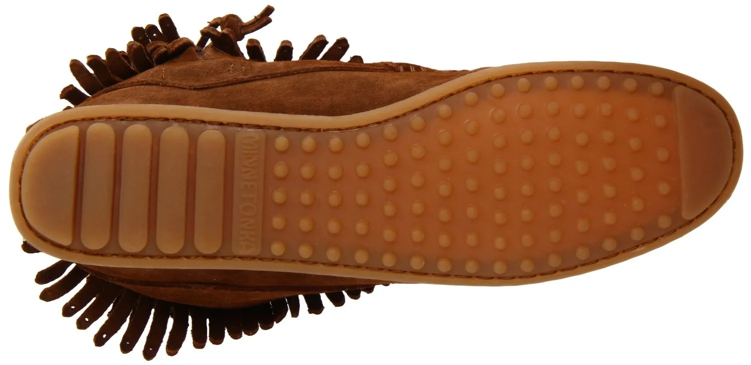 Minnetonka Women's Double-Fringe Side-Zip Boot