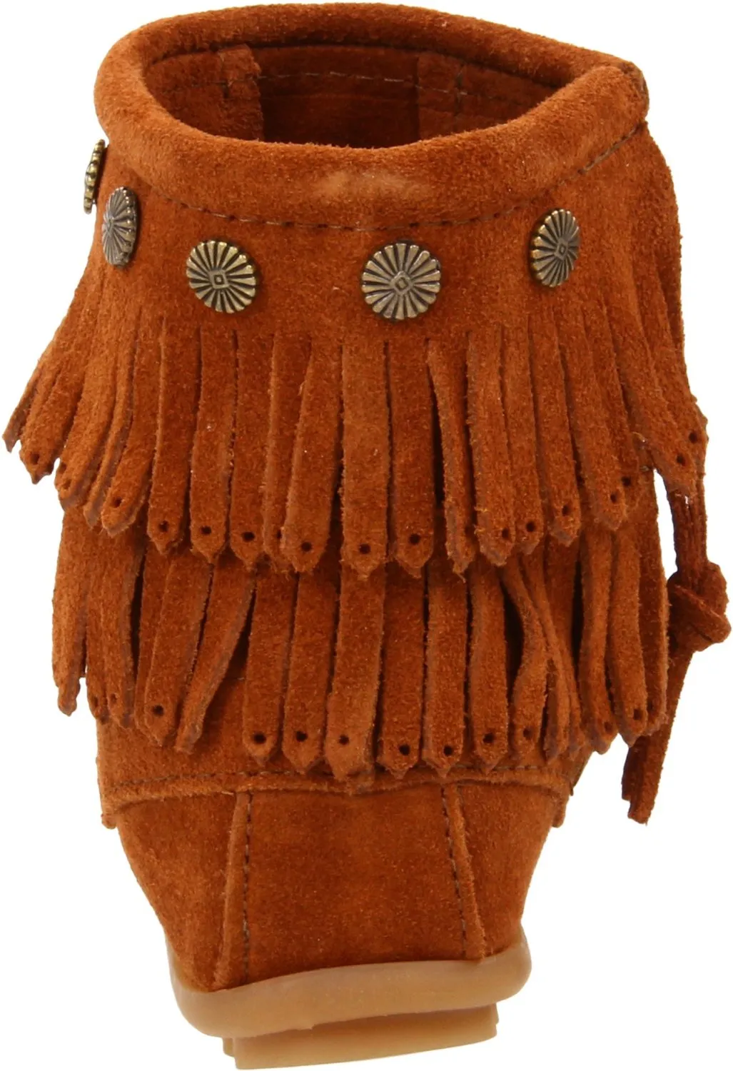 Minnetonka Women's Double-Fringe Side-Zip Boot