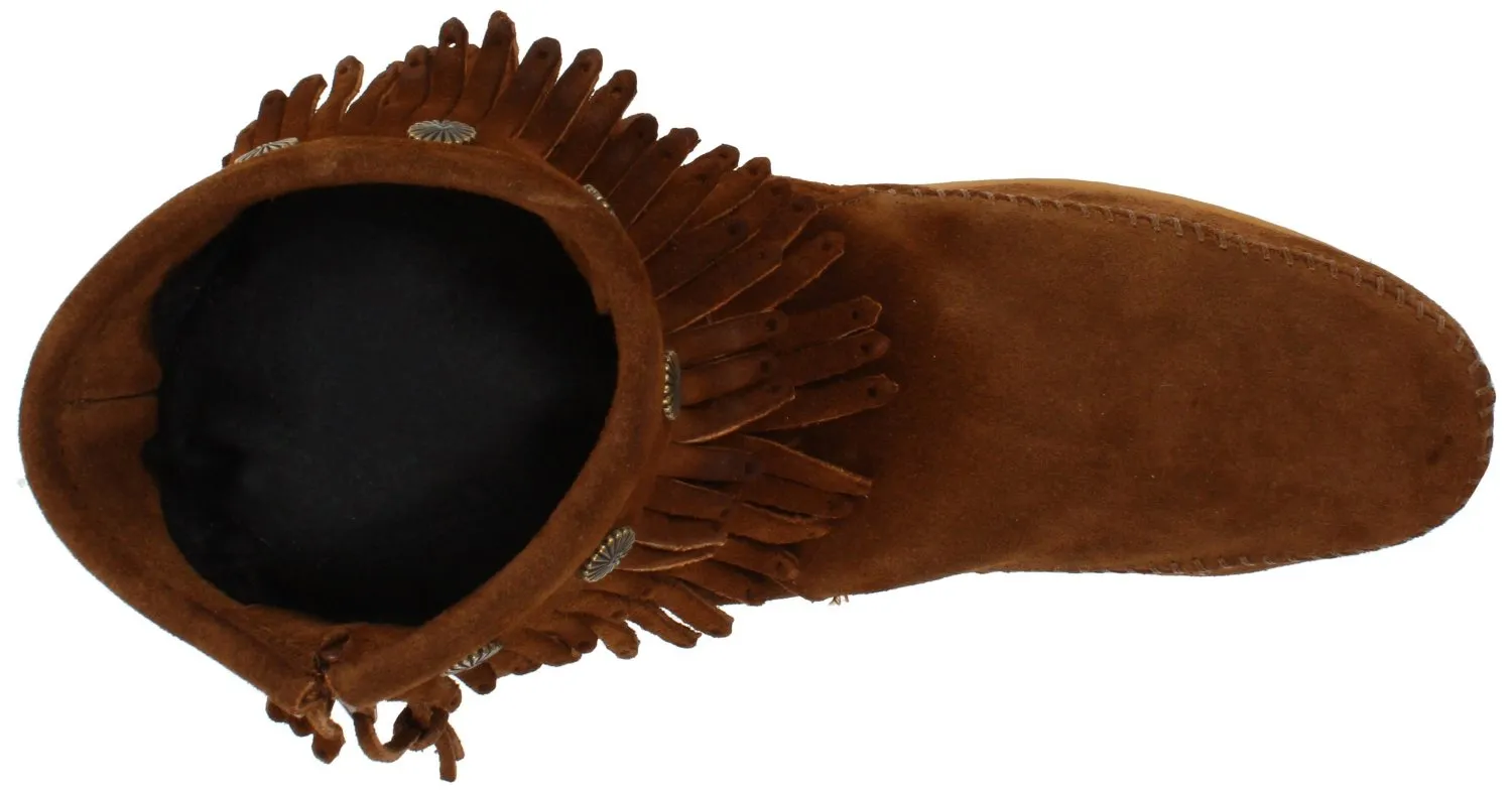 Minnetonka Women's Double-Fringe Side-Zip Boot