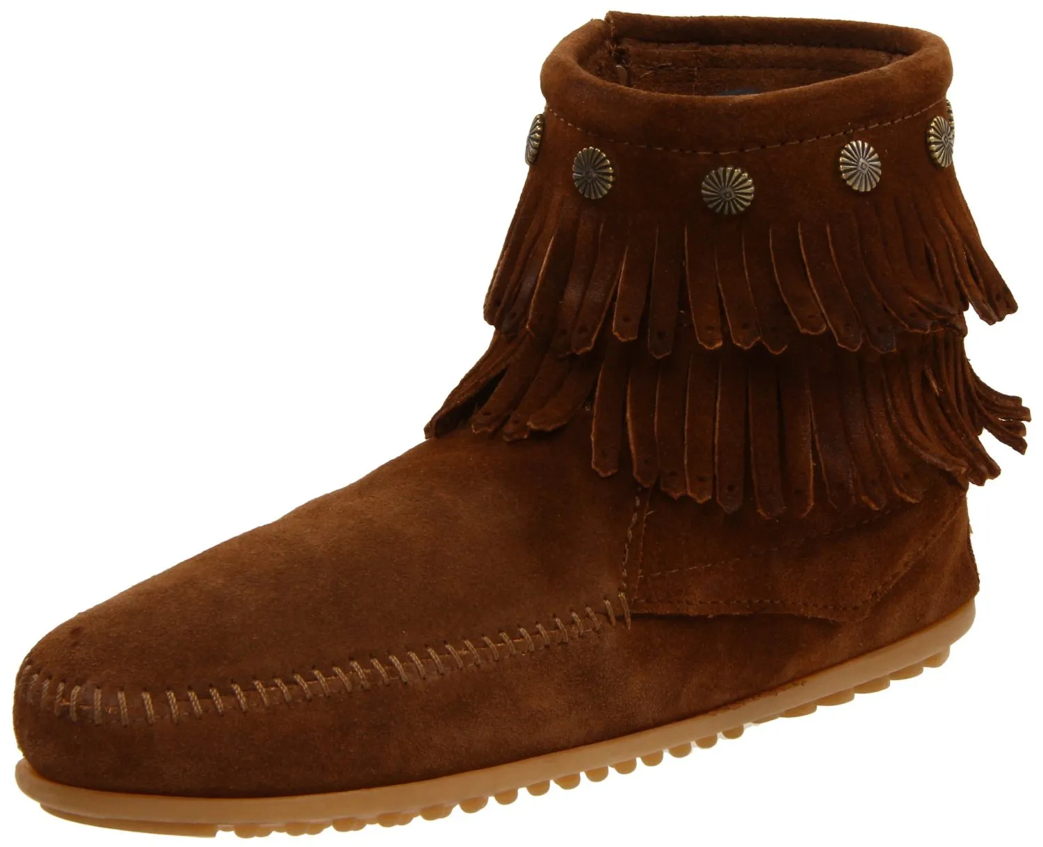 Minnetonka Women's Double-Fringe Side-Zip Boot