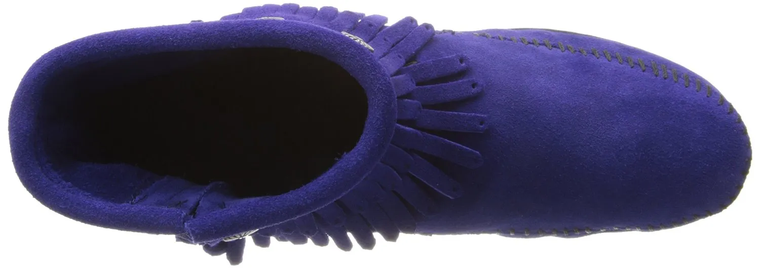 Minnetonka Women's Double-Fringe Side-Zip Boot