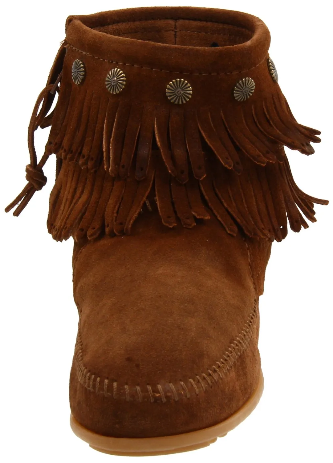 Minnetonka Women's Double-Fringe Side-Zip Boot