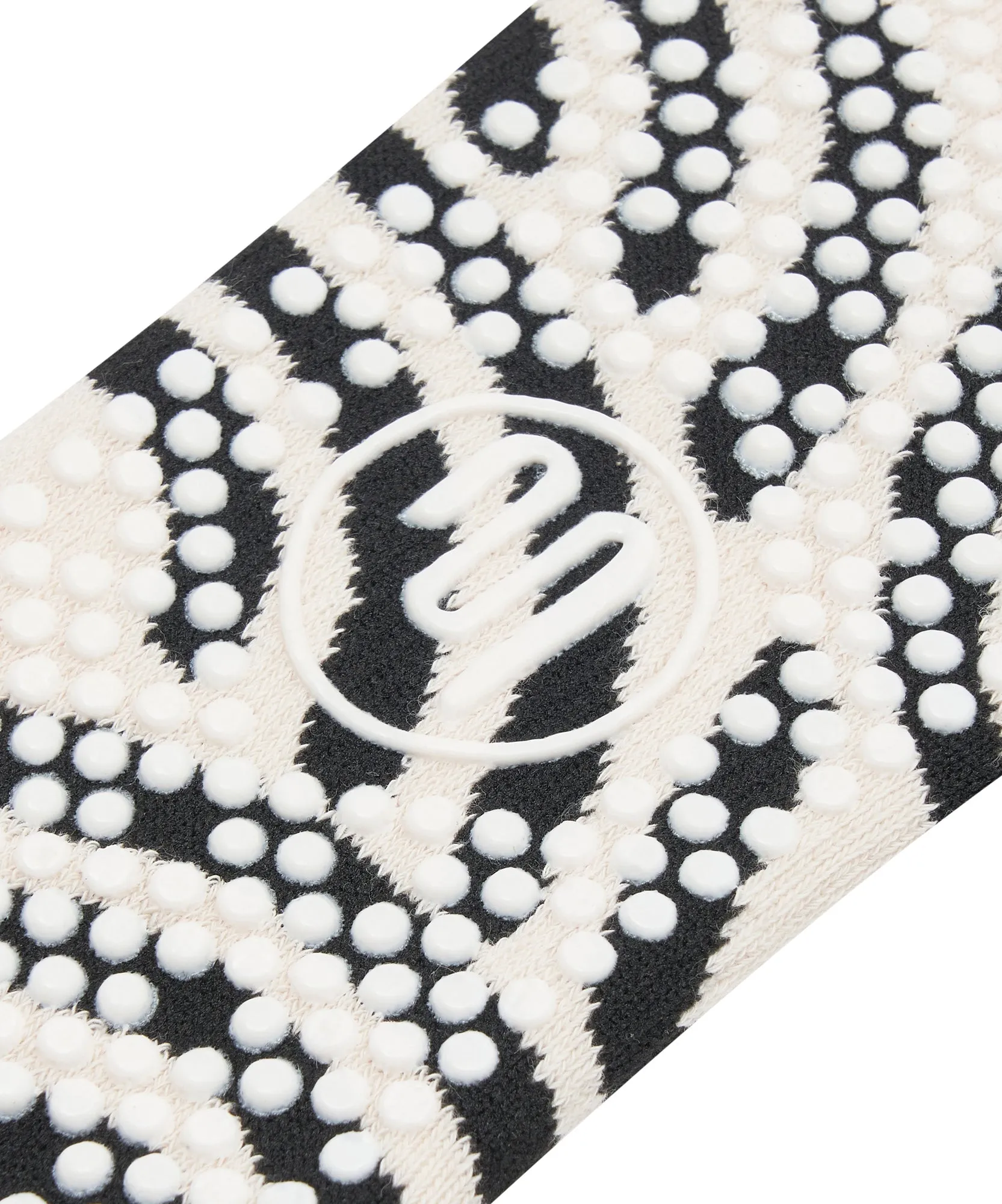 MoveActive - Crew Non Slip Grip Socks - Monochrome Swirl