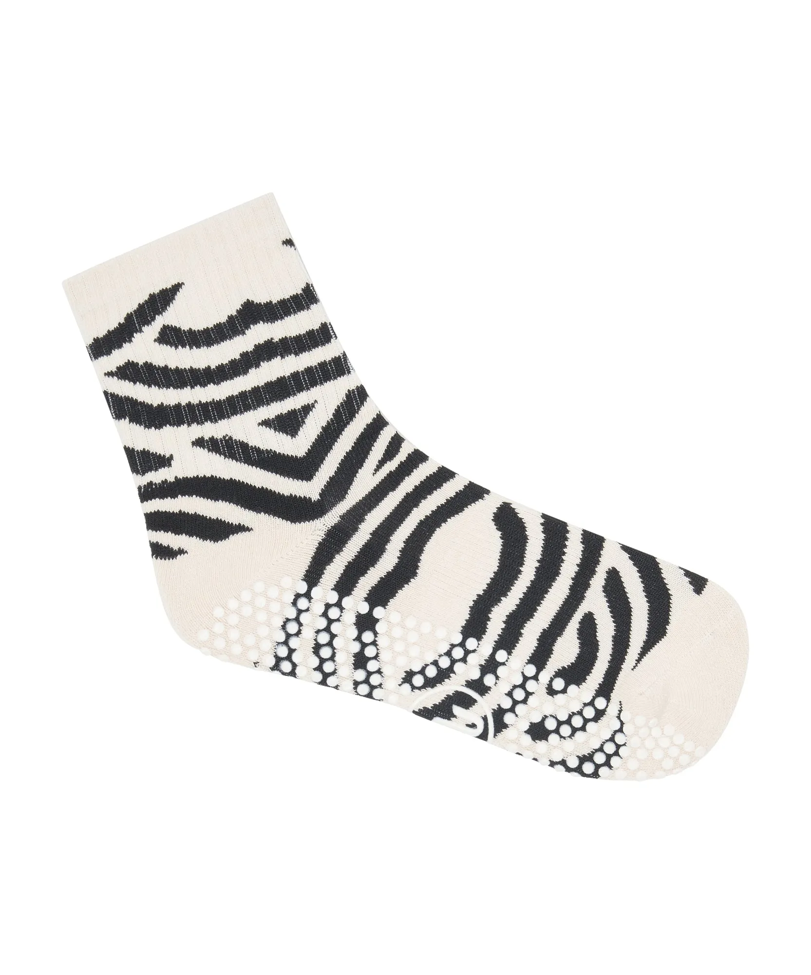 MoveActive - Crew Non Slip Grip Socks - Monochrome Swirl