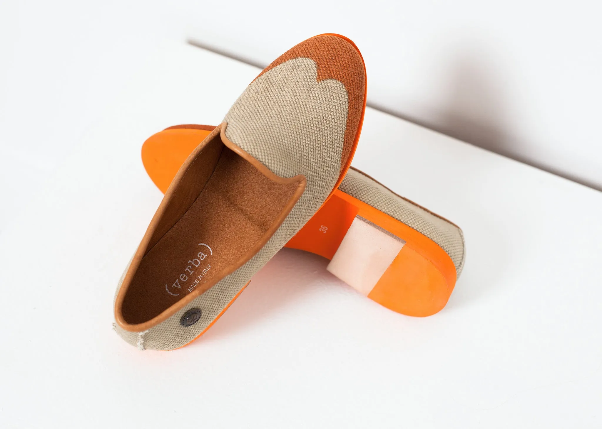 Orange in Top-choice Smart-enabled Wingtip Loafer
