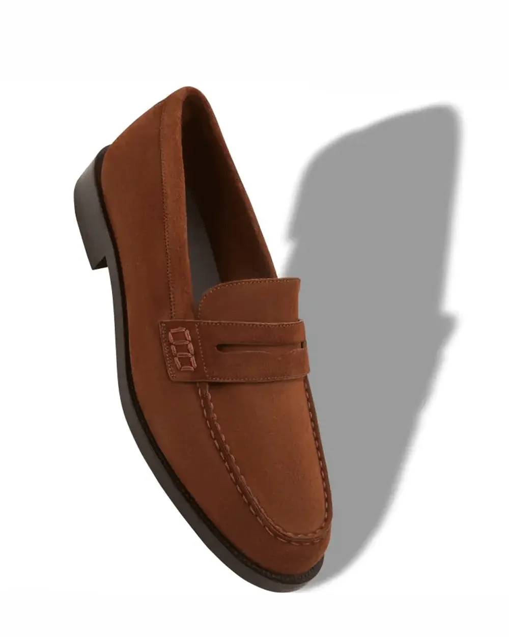 Perry Suede Loafer in Dark Brown