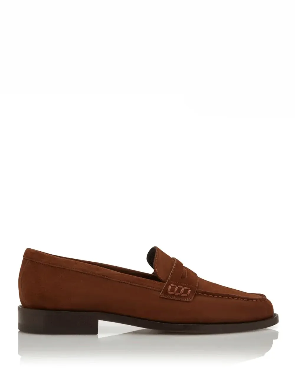 Perry Suede Loafer in Dark Brown