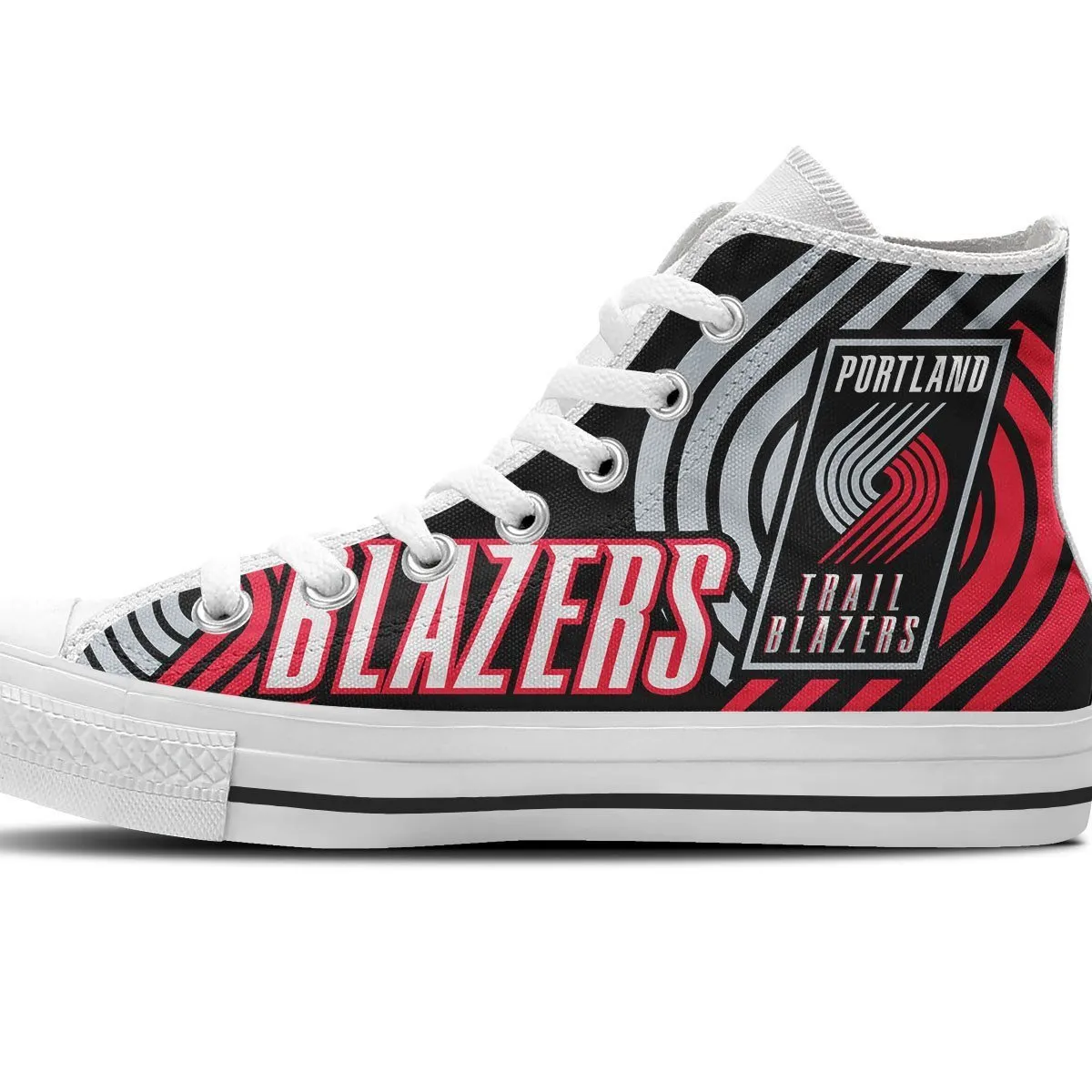 portland trail blazers ladies high top sneakers