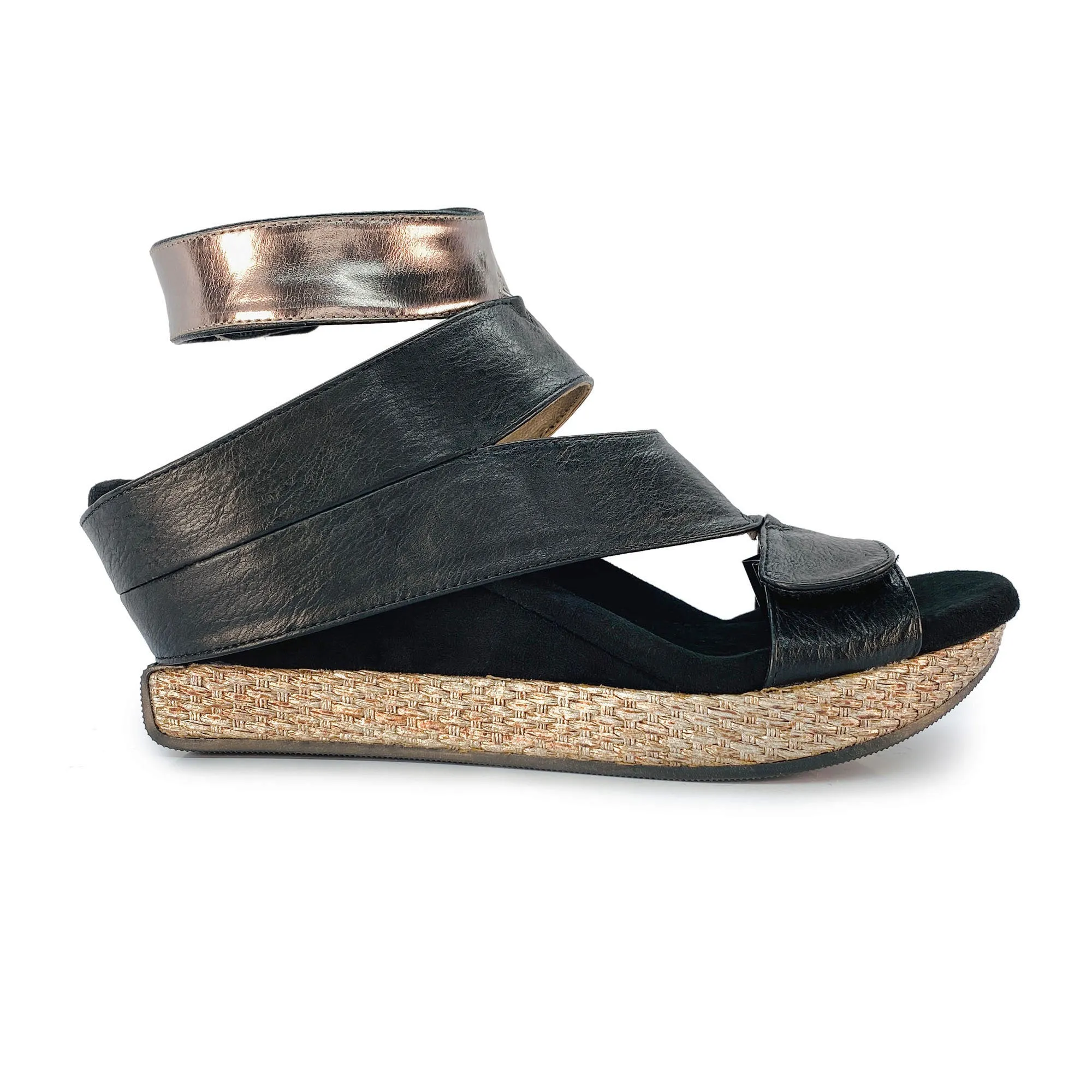 "As is" Olivia 2 - Taupe flips to Black - 4 Way Sandal