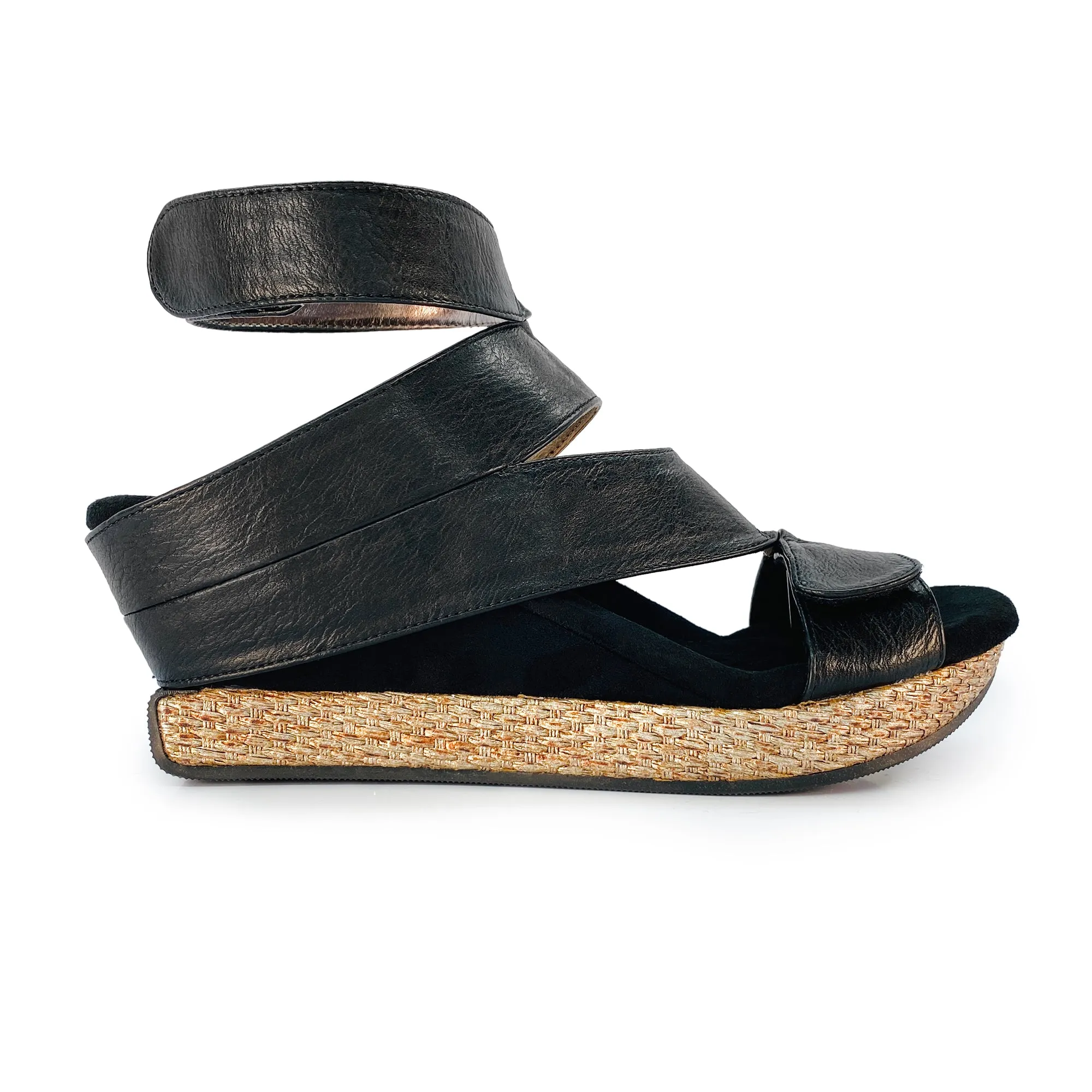 "As is" Olivia 2 - Taupe flips to Black - 4 Way Sandal
