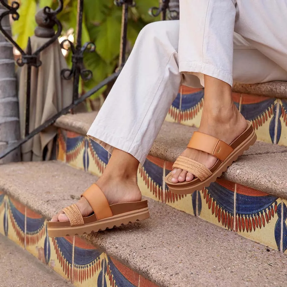 Reef Women Cushion Vista Hi Slide - Natural Braid