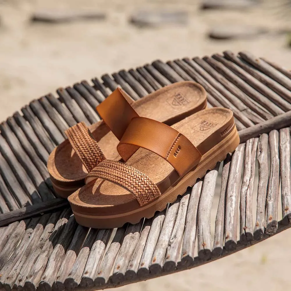 Reef Women Cushion Vista Hi Slide - Natural Braid