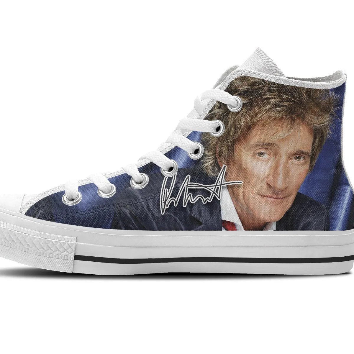 rod stewart mens high top sneakers