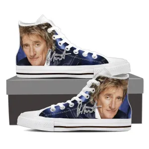 rod stewart mens high top sneakers