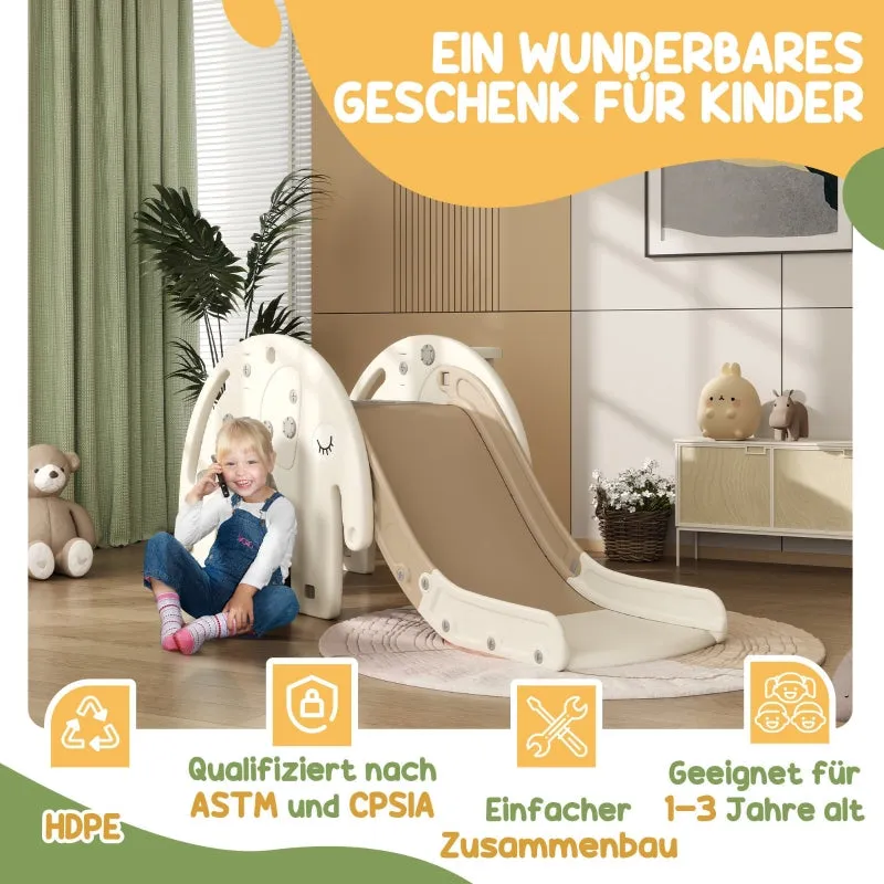 Rootz Kids Slide - Indoor Playground - Toddlers Slide - 3-in-1 - Elephant Shape - Non-Slip Steps - HDPE Panels - 163 x 57 x 75cm