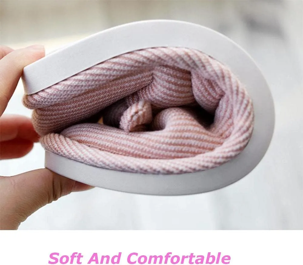 Slippers Wool-Like,Covered Heel Postpartum Confinement Shoes, Non-Slip Soft Sole Maternity Slippers-Pink_42-43,Plush Fleece Slippers