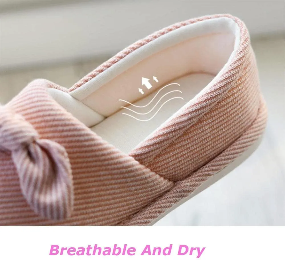 Slippers Wool-Like,Covered Heel Postpartum Confinement Shoes, Non-Slip Soft Sole Maternity Slippers-Pink_42-43,Plush Fleece Slippers