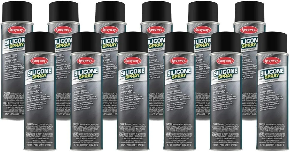 Sprayway SW945-12PK Silicone Spray, 11 oz, Pack of 12