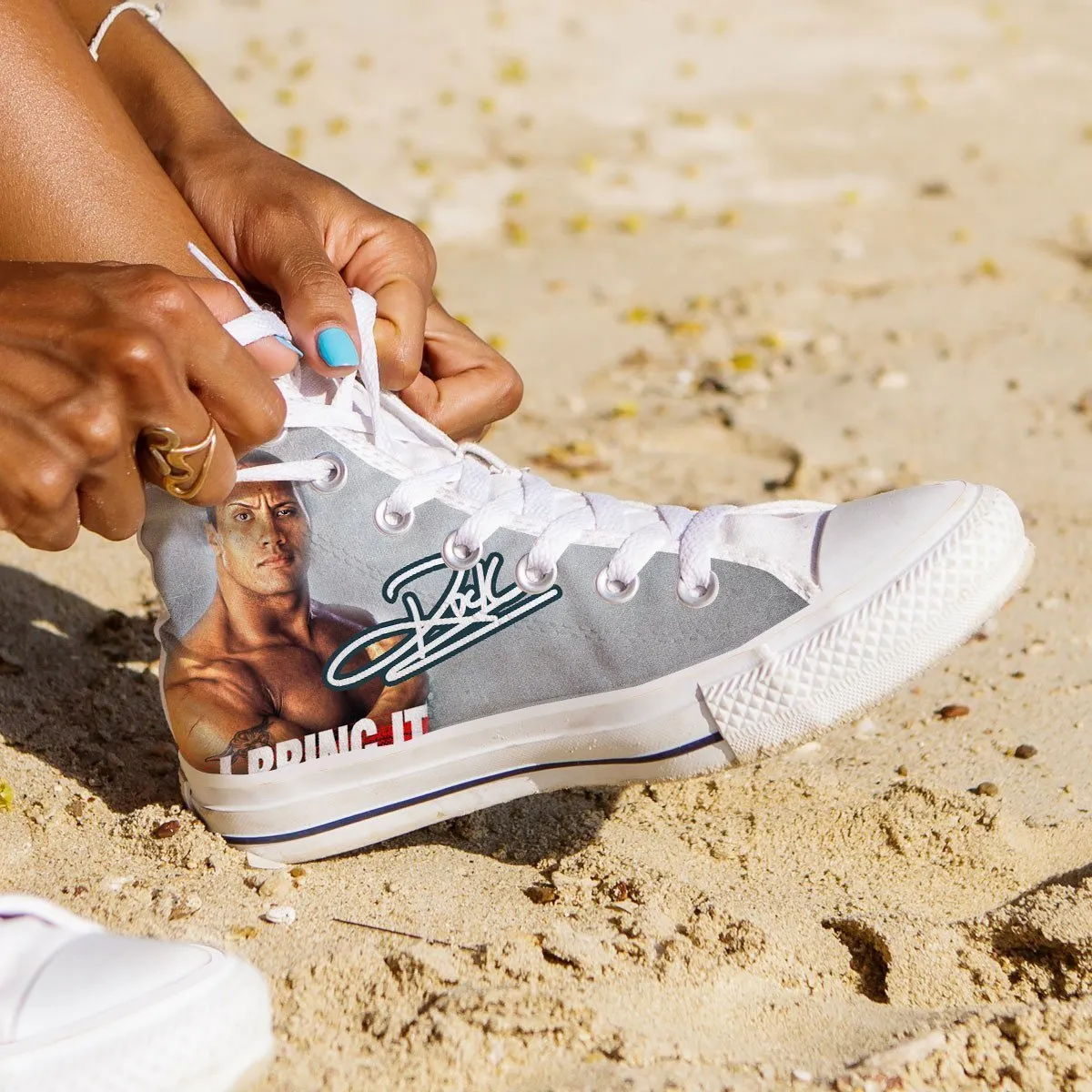 the rock ladies high top sneakers