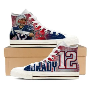 tom brady mens high top sneakers high top