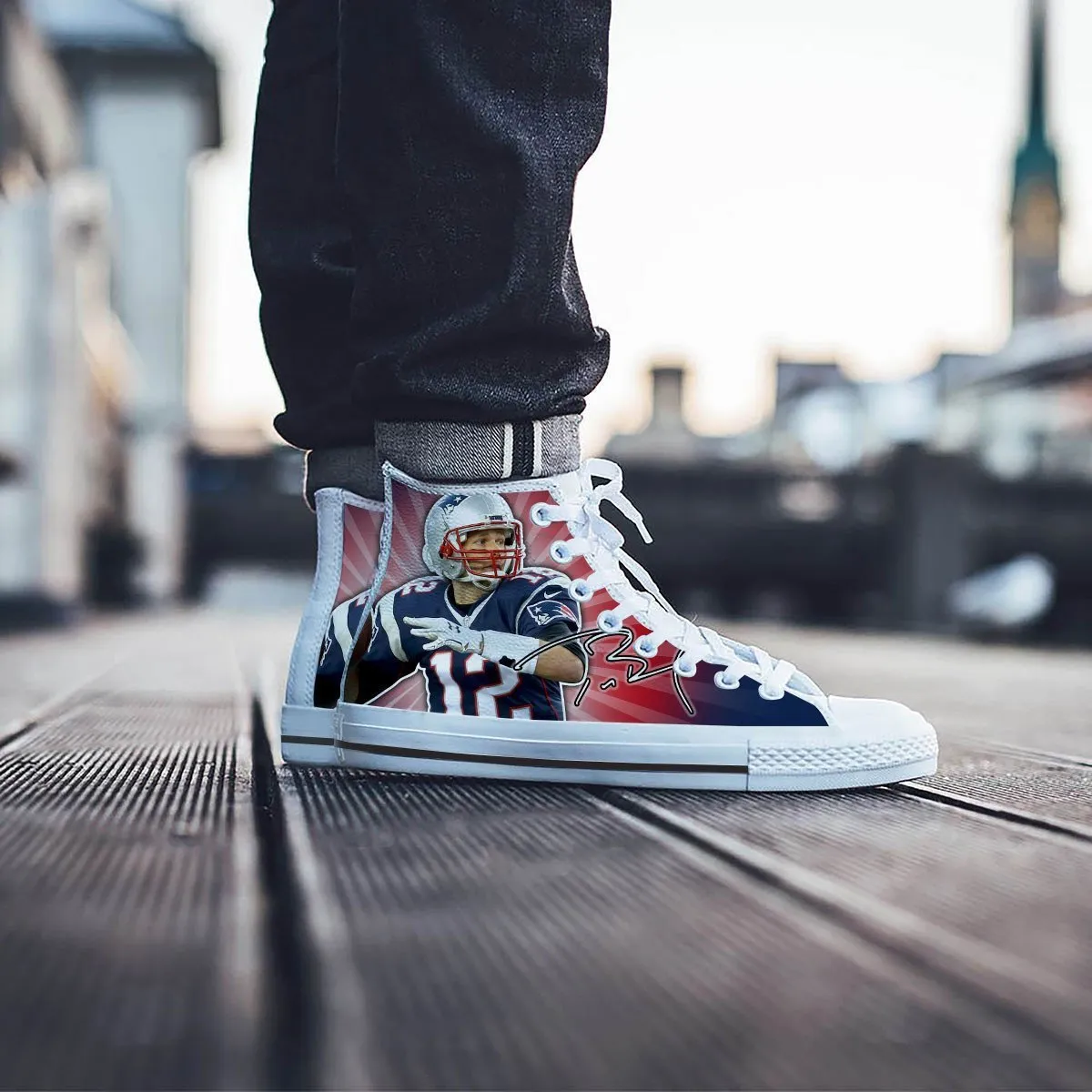 tom brady mens high top sneakers high top