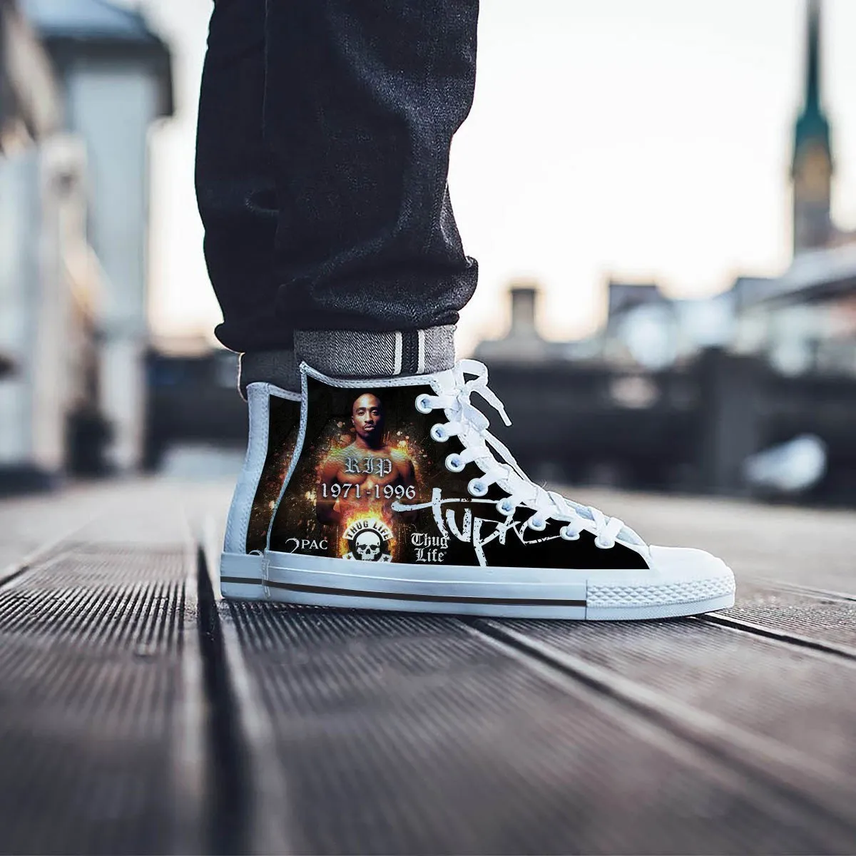 tupac shakur mens high top sneakers high top