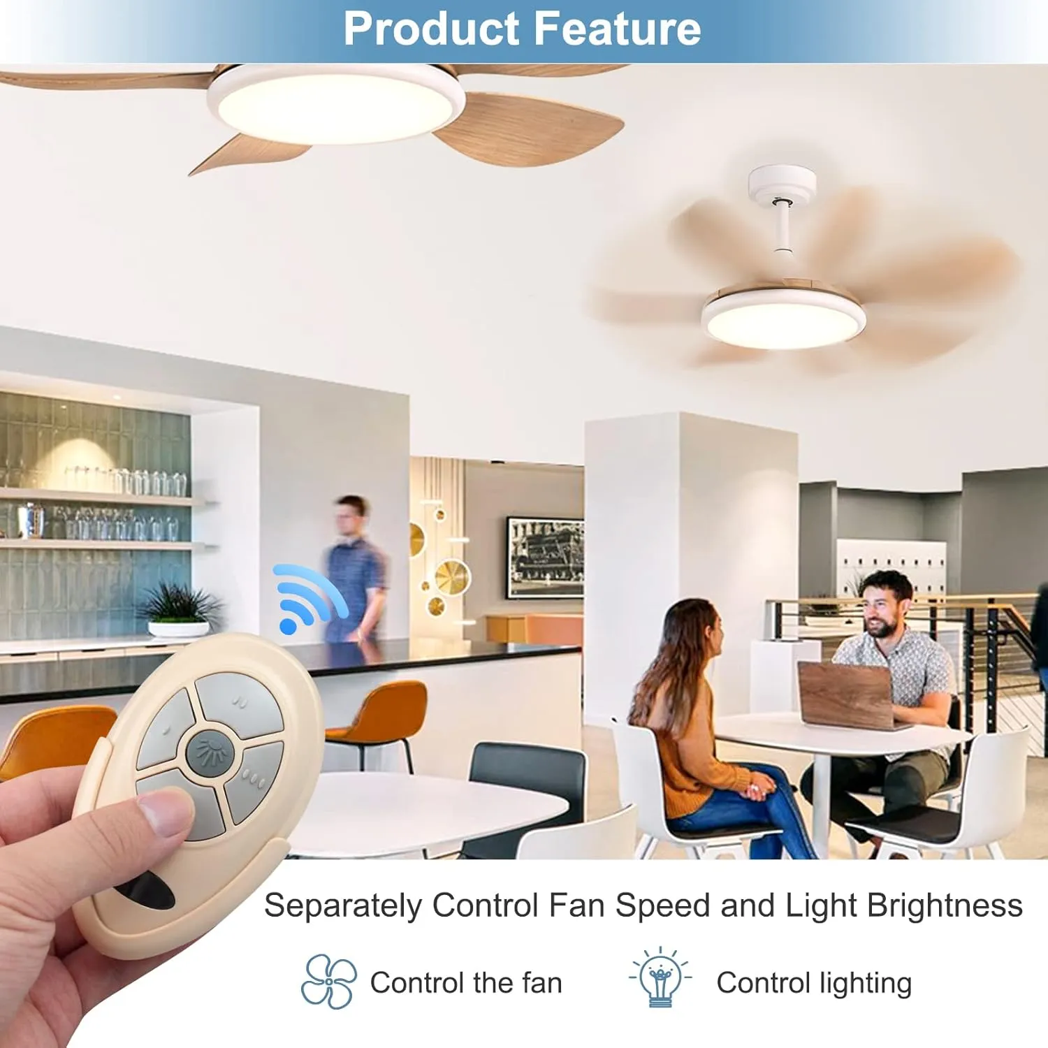 Universal Ceiling Fan Remote Control Kit Dimmable, Replacement for Hampton Bay, Hunter,Allen Roth Kichler, FAN-28R L3HFAN35T1 FAN-35T1 L3HFAN35T FAN-35T KUJCE9603 UC7202T CHQ7202T