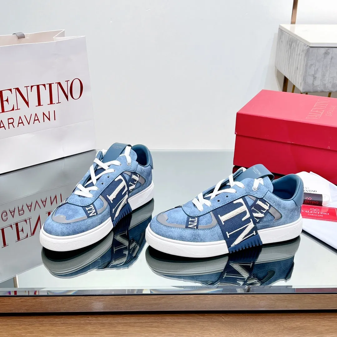 valenti low top vl7n blue denim blue canvas