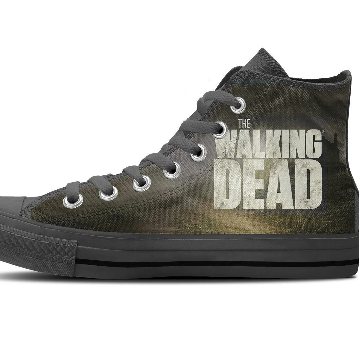 walking dead mens high top sneakers